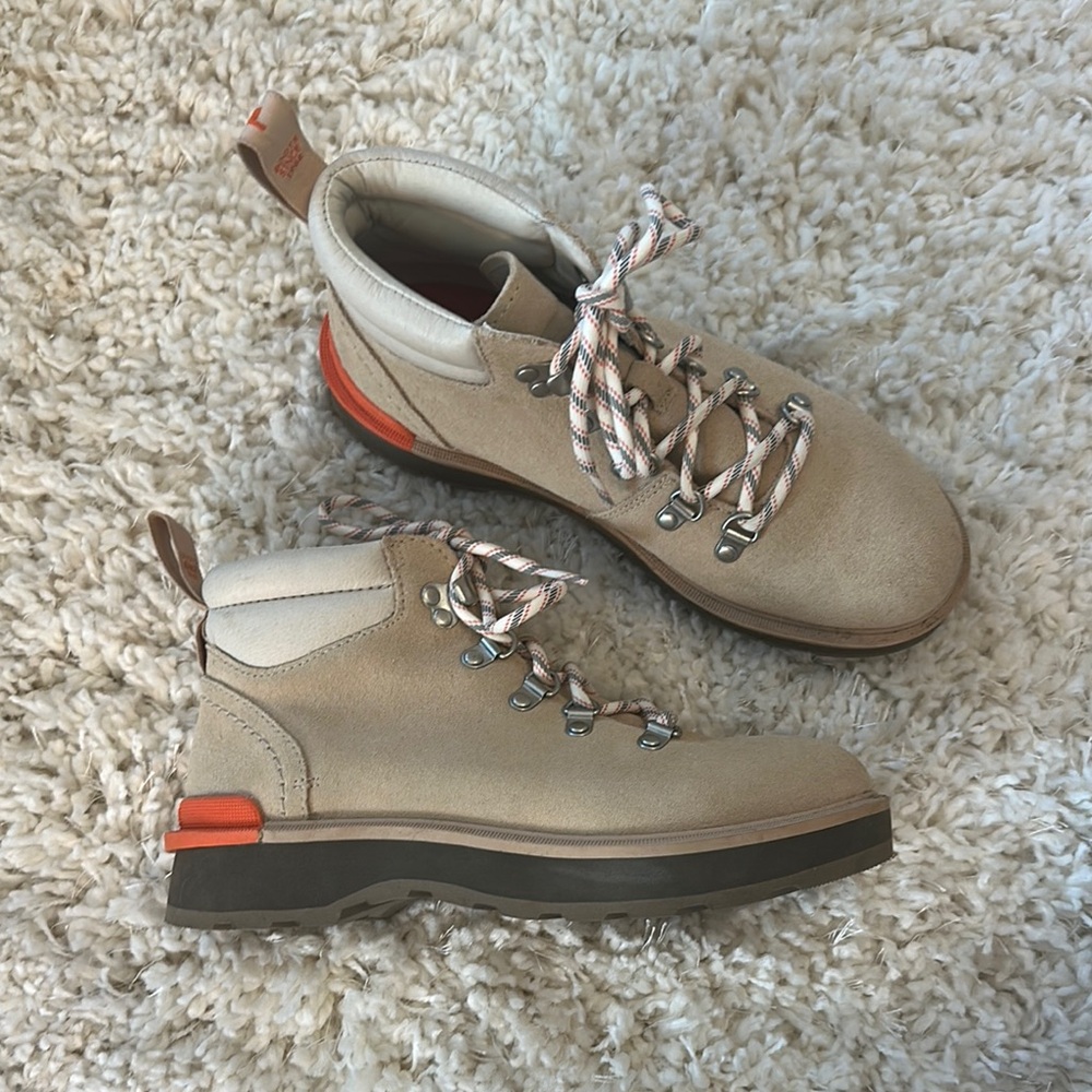Sorel Beige and Orange Boots